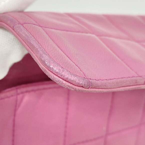 Chanel Chocobar Shoulder Bag with Chain Bag, Lambskin, Pink, Women's, P1985968 - Picture 8 of 13